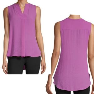 🆕️➕ Worthington 💜 Silky V neck/high-low Top